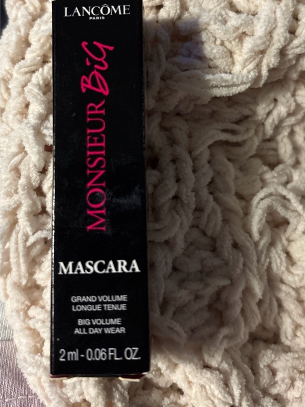 Lancôme Monsieur Big Mascara — Black with Pink Logo